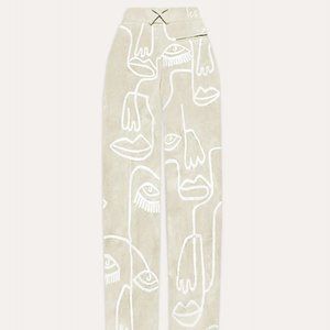 Maison Les Enerves Embroidered Pant M